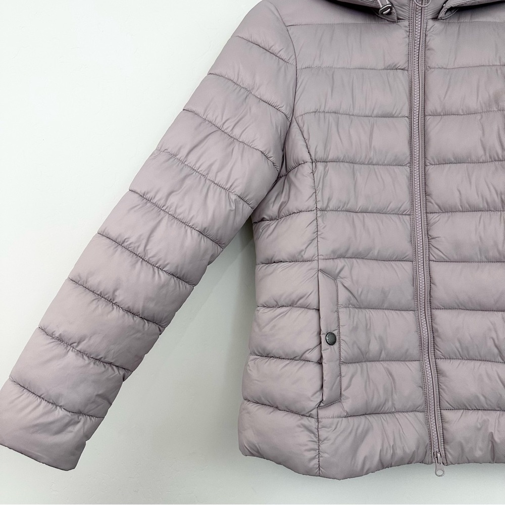 Barbour Shaw Quilted Puffer Jacket Hooded Lightweight Coat - Picture 3 of 15
